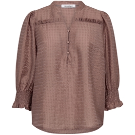 Co'couture CharlieCC Frill Ss Skjorte, Old Rose